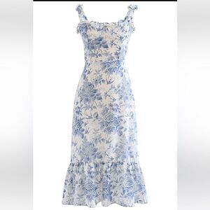 Chicwish tie strap midi dress XS NWT